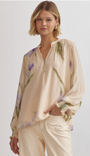 Load image into Gallery viewer, Tops Chiffon Floral Blouse | light pink