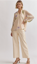 Load image into Gallery viewer, Tops Chiffon Floral Blouse | light pink