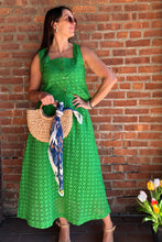 Load image into Gallery viewer, Tops Everly | Eyelet Sleeveless Top in Green