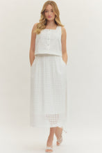 Load image into Gallery viewer, Tops Everly | Eyelet Sleeveless Top in Off-White
