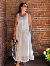 Load image into Gallery viewer, Tops Everly | Eyelet Sleeveless Top in White