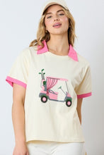 Load image into Gallery viewer, Tops Golf Cart Short Sleeve Top | Pink
