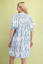 Load image into Gallery viewer, Dresses XXX Cecelia | Blue Puff Sleeve Yoke