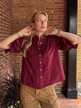 Load image into Gallery viewer, Tops Michelle | Burgundy Blouse
