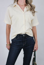 Load image into Gallery viewer, Tops Chrissy | Sand Button Up Shirt | Large