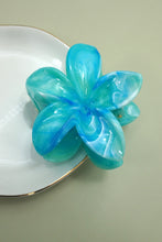 Load image into Gallery viewer, Accessories Blue Flower Pop Color Hair Claw Clips