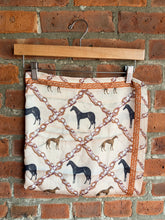 Load image into Gallery viewer, Bandana Scarves Ivory Equestrian Print Square Scarf