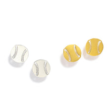 Load image into Gallery viewer, Baseball Jewelry Baseball Stud Earrings