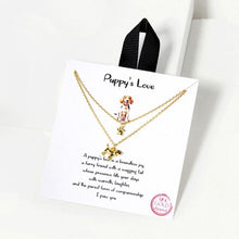 Load image into Gallery viewer, Jewelry Gold Puppy Love | Gift Necklace