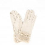 Load image into Gallery viewer, Gloves Ivory Faux Fur Cuff Smart Gloves | Assorted Colors