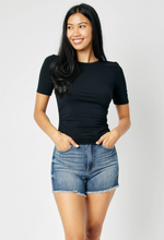 Load image into Gallery viewer, Bottoms Emelia High Waist Tummy Control | Fray Hem Shorts - JUDY BLUE