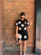 Load image into Gallery viewer, Baseball Baseball Skort Set | Black