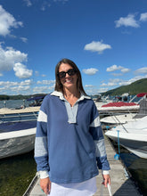 Load image into Gallery viewer, Sweatshirt Blue Lagoon | Rugby Sweatshirt