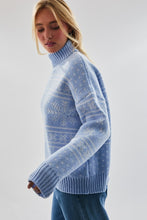 Load image into Gallery viewer, Sweater Snow Flake Sweater | Baby Blue