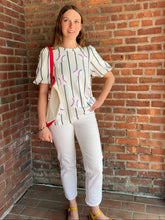 Load image into Gallery viewer, Baseball Ballpark Baseball Sequin Top | Striped