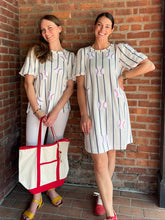 Load image into Gallery viewer, Baseball Ballpark Baseball Sequin Top | Striped