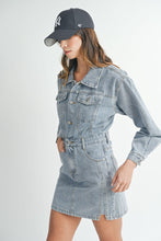 Load image into Gallery viewer, Blair | Denim Long Sleeve Dress
