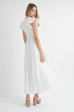 Load image into Gallery viewer, Mila | White tiered maxi dress