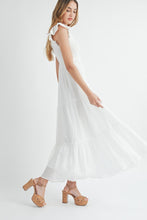 Load image into Gallery viewer, Mila | White tiered maxi dress