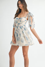 Load image into Gallery viewer, Avery | Chiffon Floral Print Mini Dress