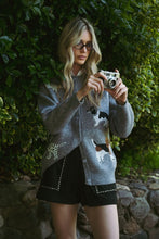 Load image into Gallery viewer, Sweater Dog Knit Sweater Cardigan | Grey