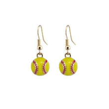Load image into Gallery viewer, Baseball Jewelry 3D Softball Earrings