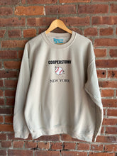 Load image into Gallery viewer, Cooperstown Star Baseball | Beige Crewneck Sweatshirt