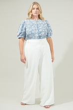 Load image into Gallery viewer, Tops Moonflower Eyelet Button Down Blouse