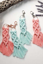 Load image into Gallery viewer, Accessories Macrame Fringe Keychain