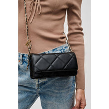 Load image into Gallery viewer, Bags Merle Quilted Crossbody: Black