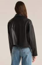 Load image into Gallery viewer, Coats & Jackets All Day Faux Leather Jacket | Black