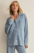 Load image into Gallery viewer, Coats & Jackets All Day Knit Denim Jacket | Ocean Air Indigo