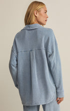 Load image into Gallery viewer, Coats & Jackets All Day Knit Denim Jacket | Ocean Air Indigo