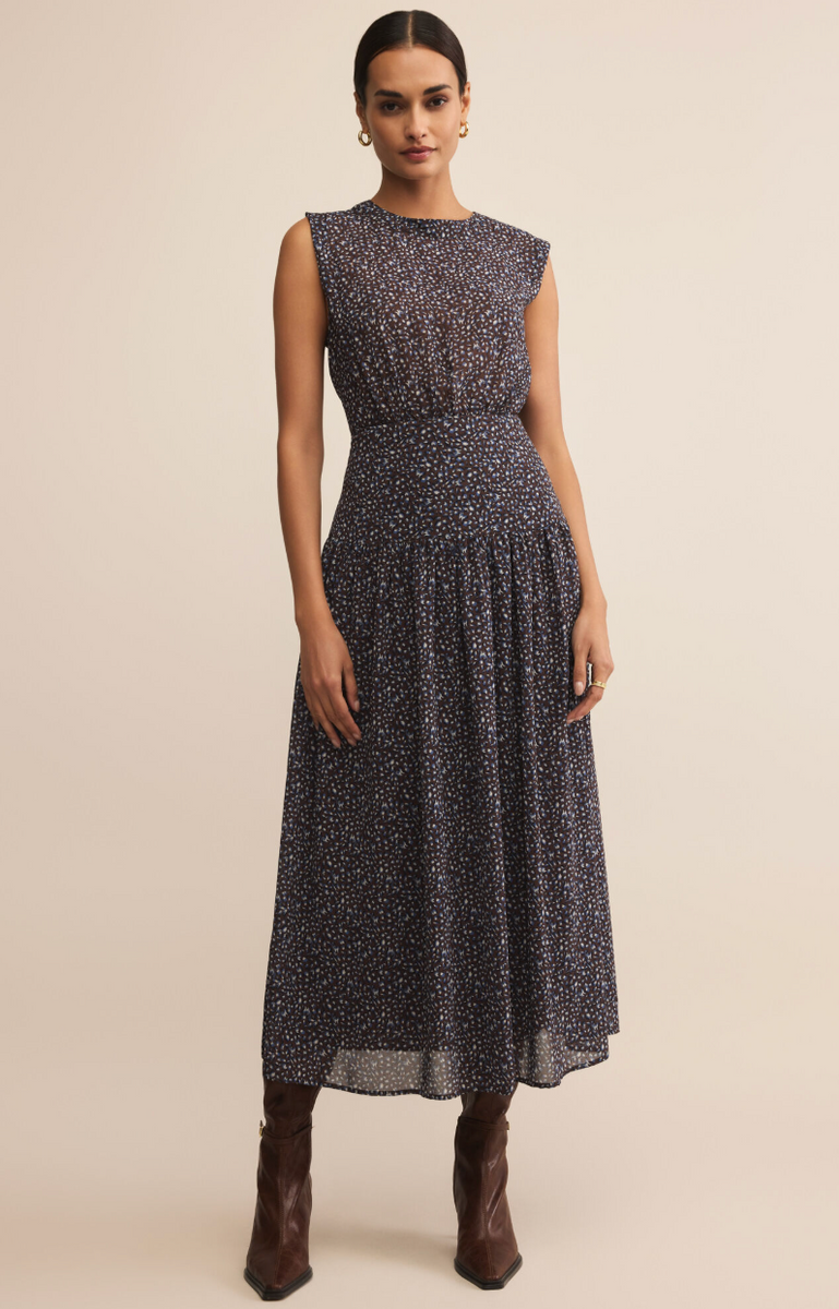 Etta Aspen Floral Midi Dress | Java – Bridgette & Main
