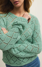 Load image into Gallery viewer, Sweater Hullen Crochet Sweater | Crystal Green