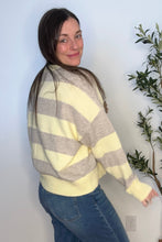 Load image into Gallery viewer, Tops Citrus Yellow Striped Sweater