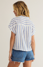 Load image into Gallery viewer, Tops Parallel Button Down Top | Palace Blue