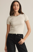 Load image into Gallery viewer, Tops Saxton Striped Tee | Sage Green