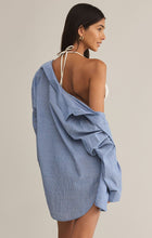 Load image into Gallery viewer, Tops Seaport Striped Shirt | Sky Blue