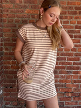 Load image into Gallery viewer, Dresses Coffee Run | Brown and Cream Dress