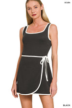 Load image into Gallery viewer, Dresses Scuba Active Mini Dress with Inner Pants | Black