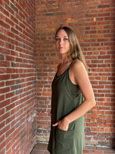 Load image into Gallery viewer, One PC And Sets Candy | Dark Olive Washed Romper