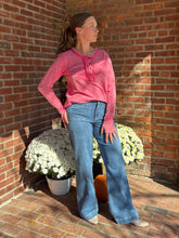 Load image into Gallery viewer, Tops Shelby | Washed Henley Long Sleeve