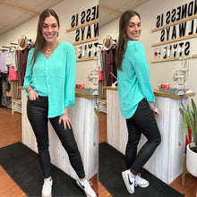 Load image into Gallery viewer, Isabella | Mint Blouse Top