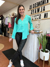 Load image into Gallery viewer, Isabella | Mint Blouse Top