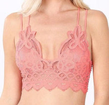Load image into Gallery viewer, Bralette Small / Blush Pamela | Lace Cami Bralette