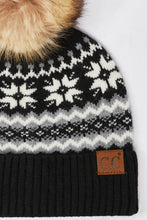 Load image into Gallery viewer, Fair Isle Pompom Trim Beanie