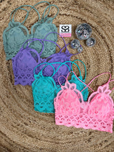 Load image into Gallery viewer, Pamela | Colorful Lace Cami Bralette