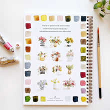 Load image into Gallery viewer, Bouquets watercolor workbook
