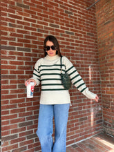 Load image into Gallery viewer, Alainie Sweater | Green Striped
